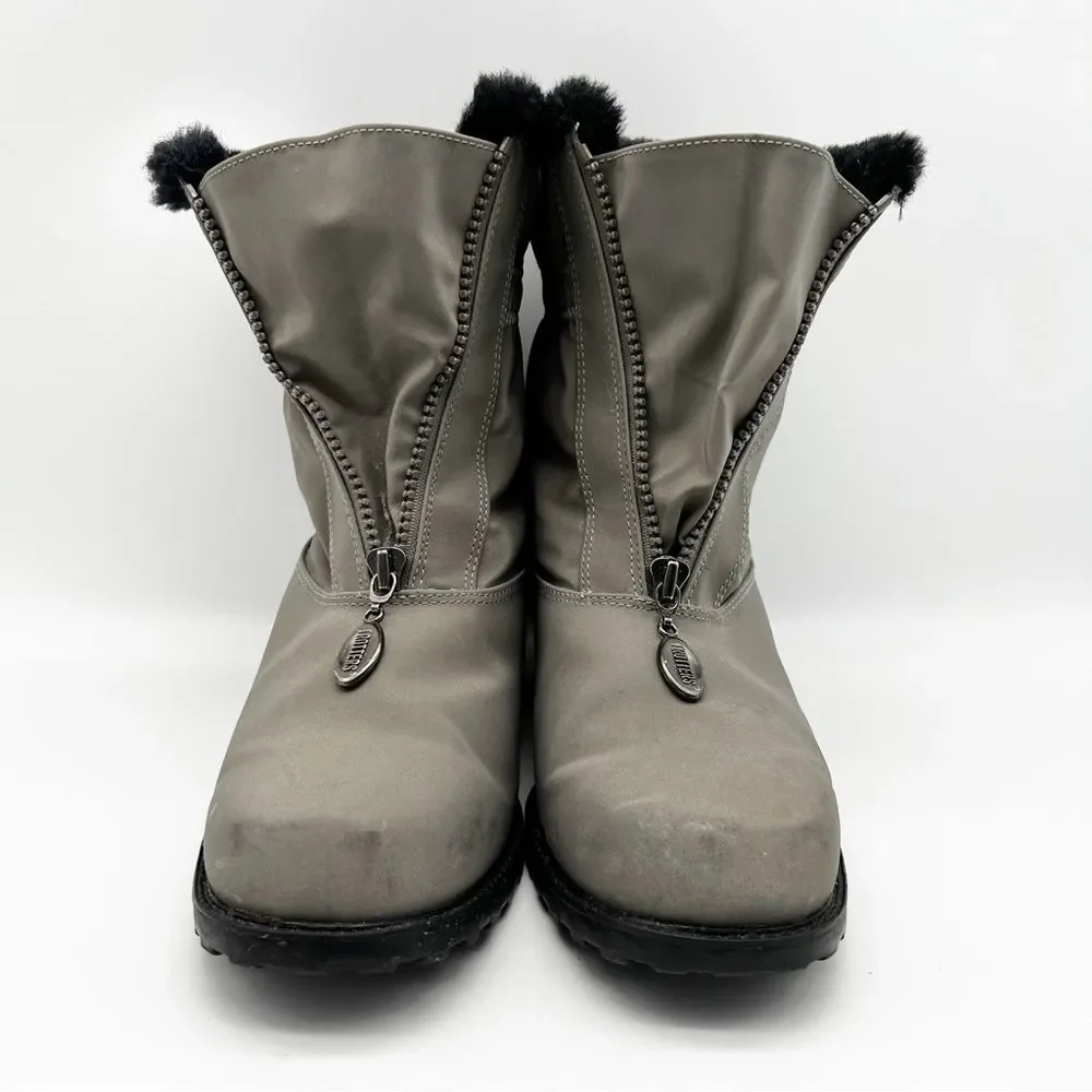 Trotters Brady Gray Weather Resistant Faux Fur Winter Boots Women’s 10
